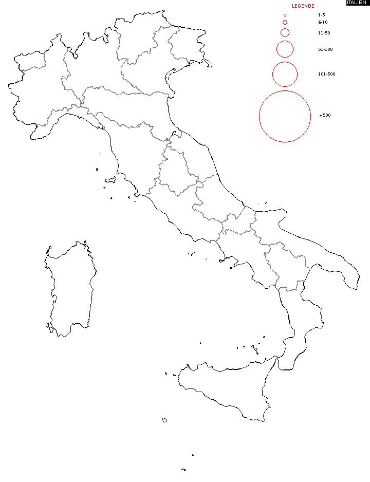 Carte Italie