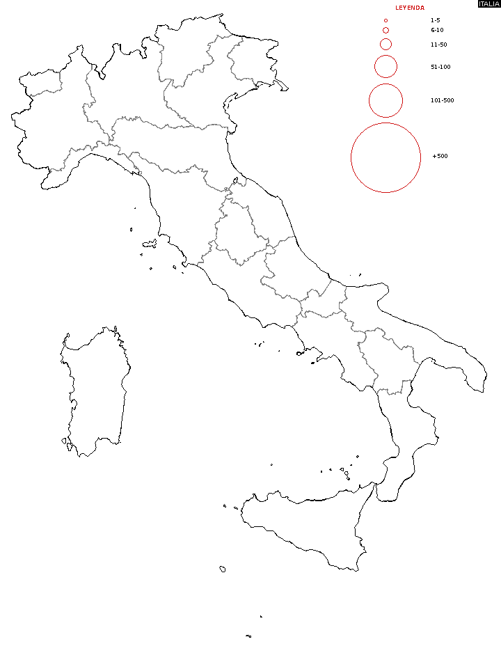 Mapa Italia