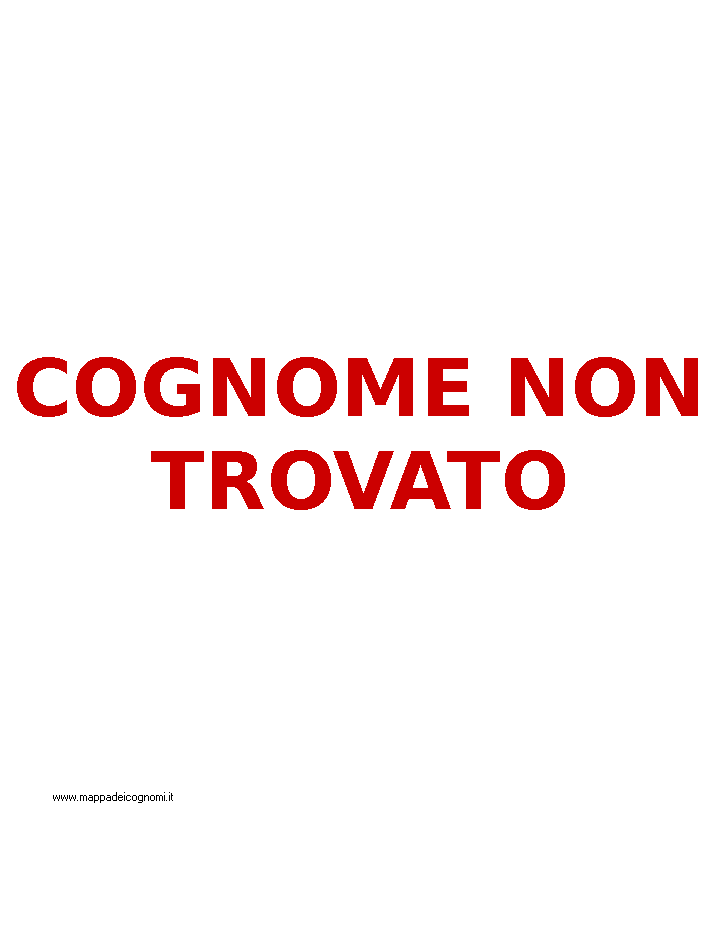 Cognome non trovato